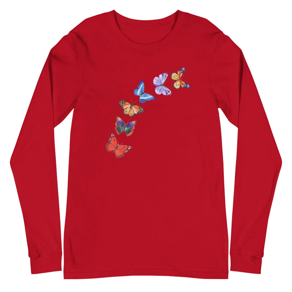 Butterflies in Flight Long Sleeve Tee