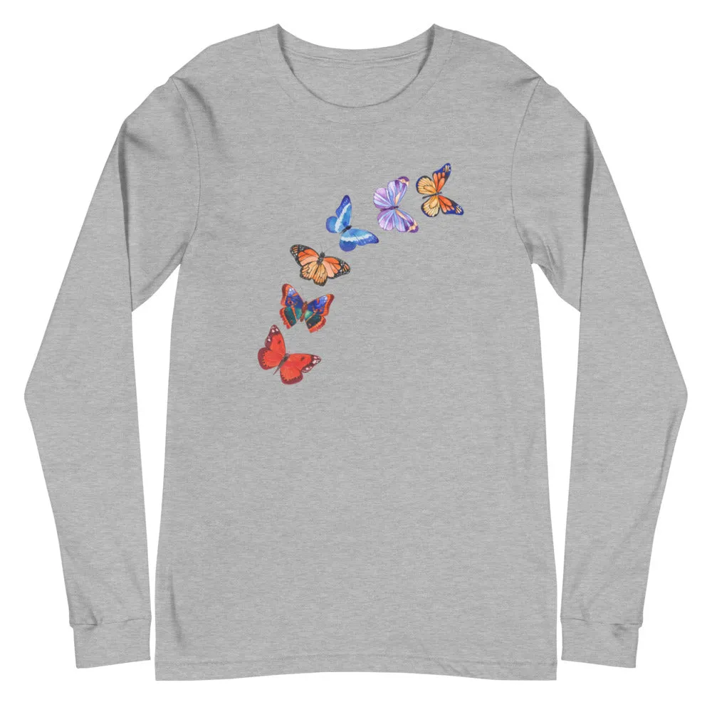 Butterflies in Flight Long Sleeve Tee