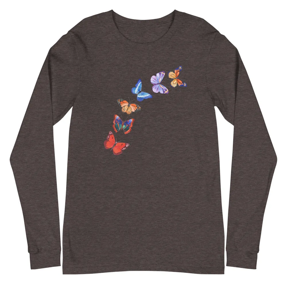 Butterflies in Flight Long Sleeve Tee