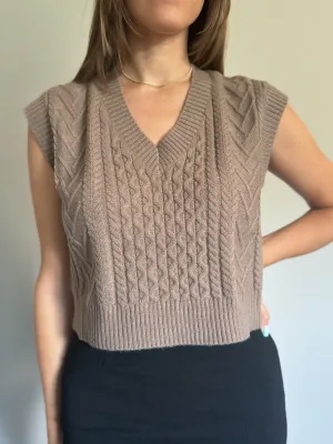 Cable Sweater Vest