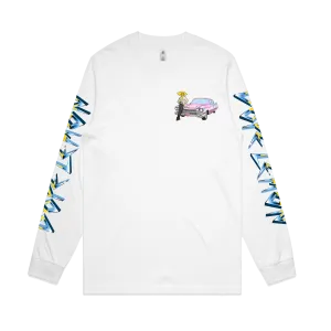 Cadillac Lemonhead / White Longsleeve T-shirt