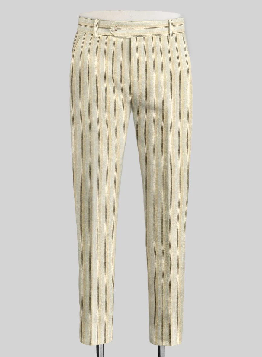 Campari Vama Stripe Linen Pants