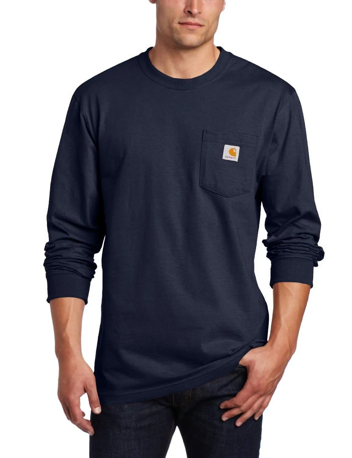 Carhartt Men's Workwear Midweight Jersey Pocket Long-Sleeve T-Shirt