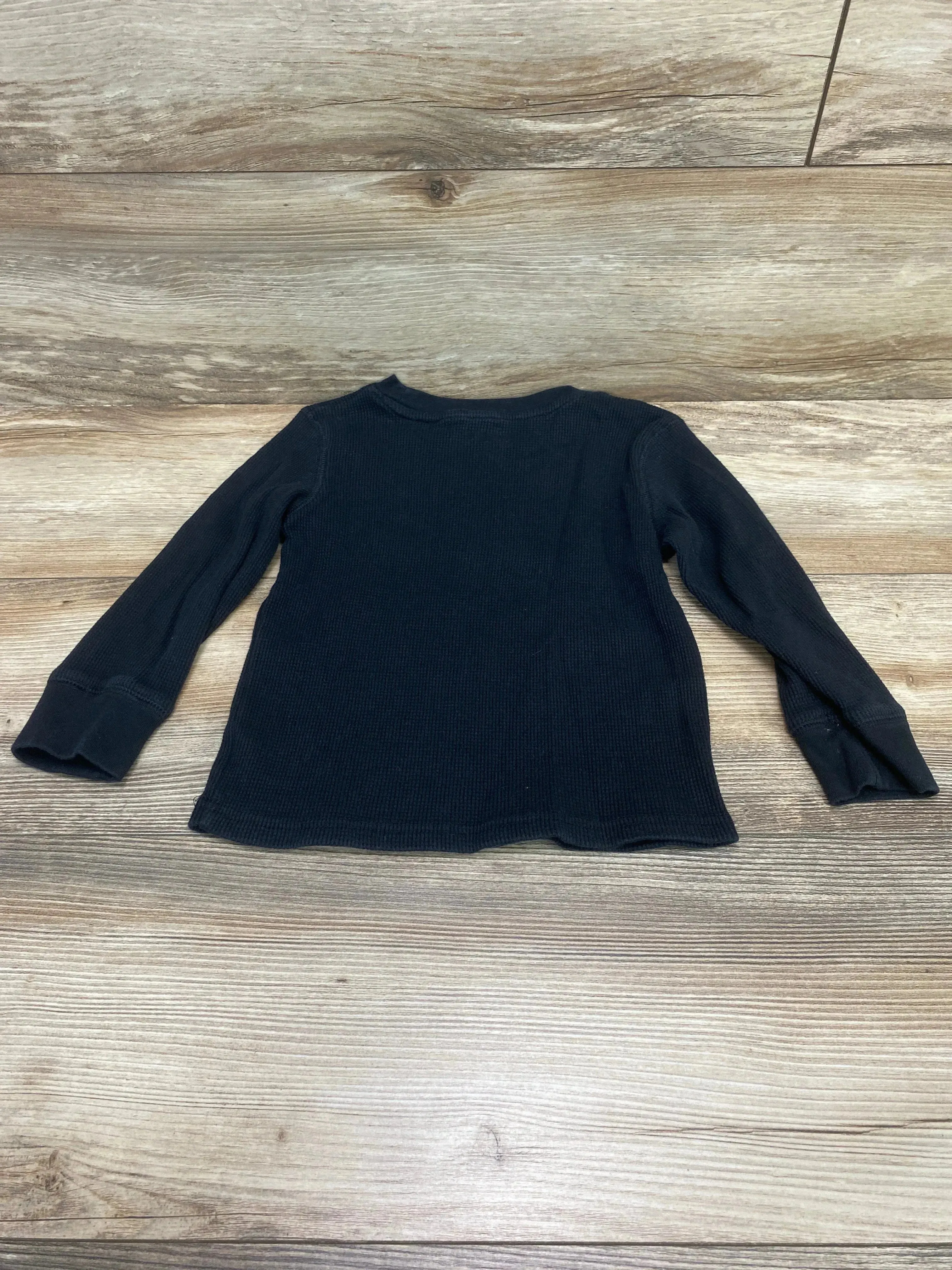 Cat & Jack Thermal Shirt Black sz 4T