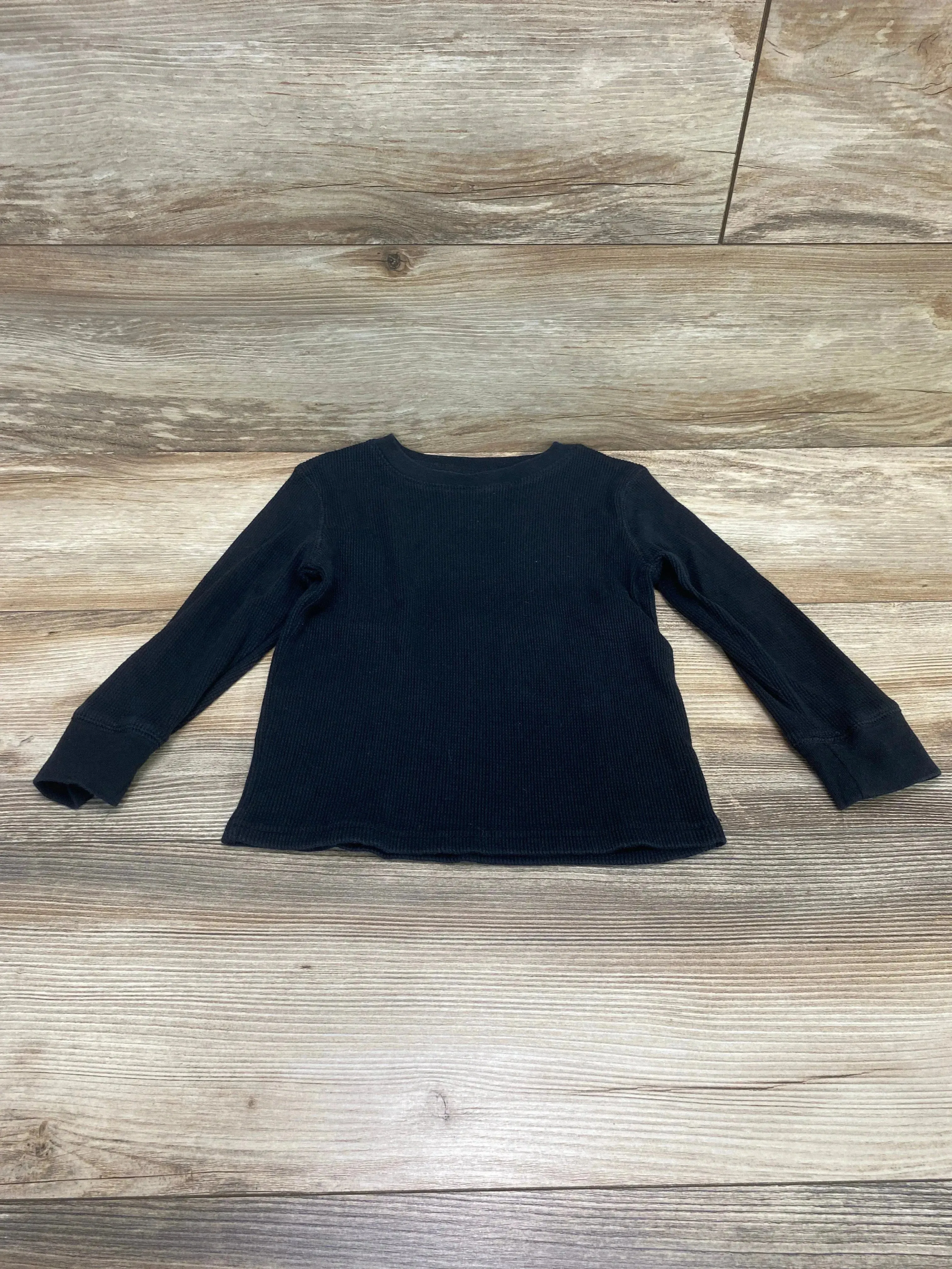 Cat & Jack Thermal Shirt Black sz 4T