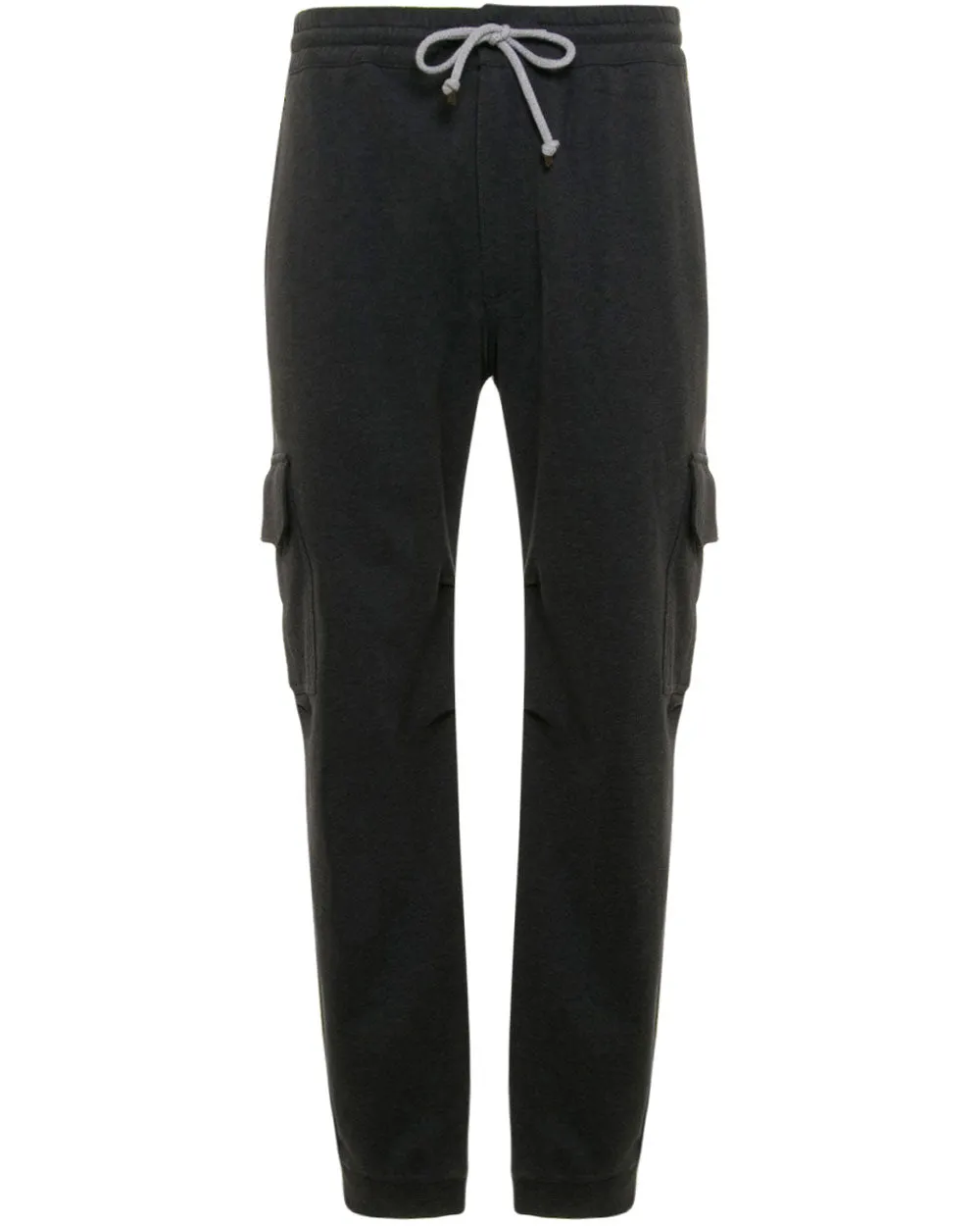 Charcoal Cotton Stretch Sweatpants