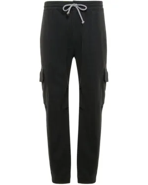 Charcoal Cotton Stretch Sweatpants