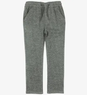 Charcoal Herringbone Stretch Pants