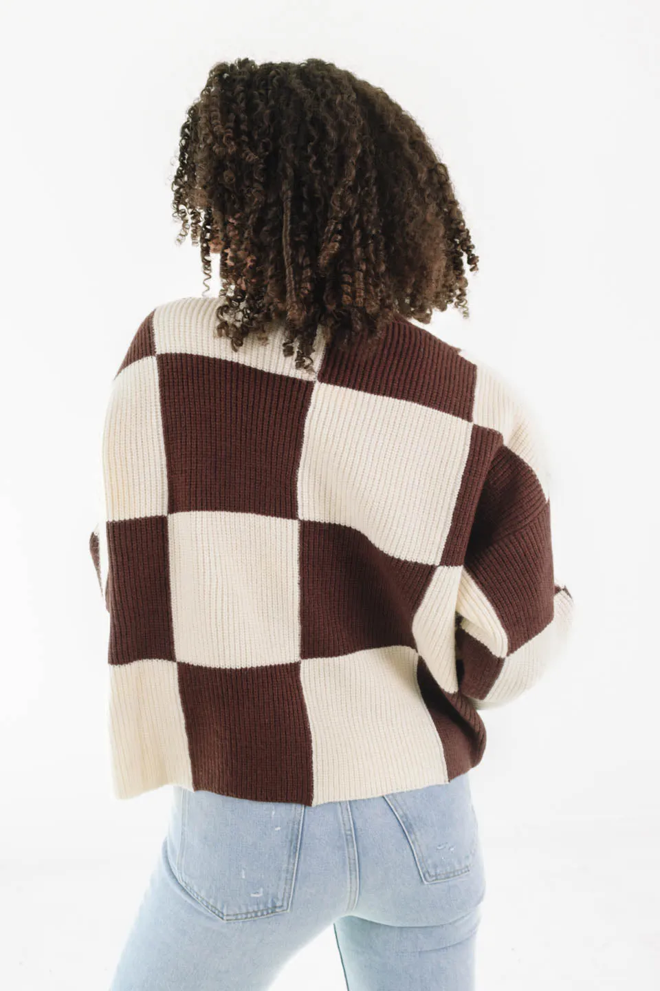 Checkmate Sweater - Chocolate