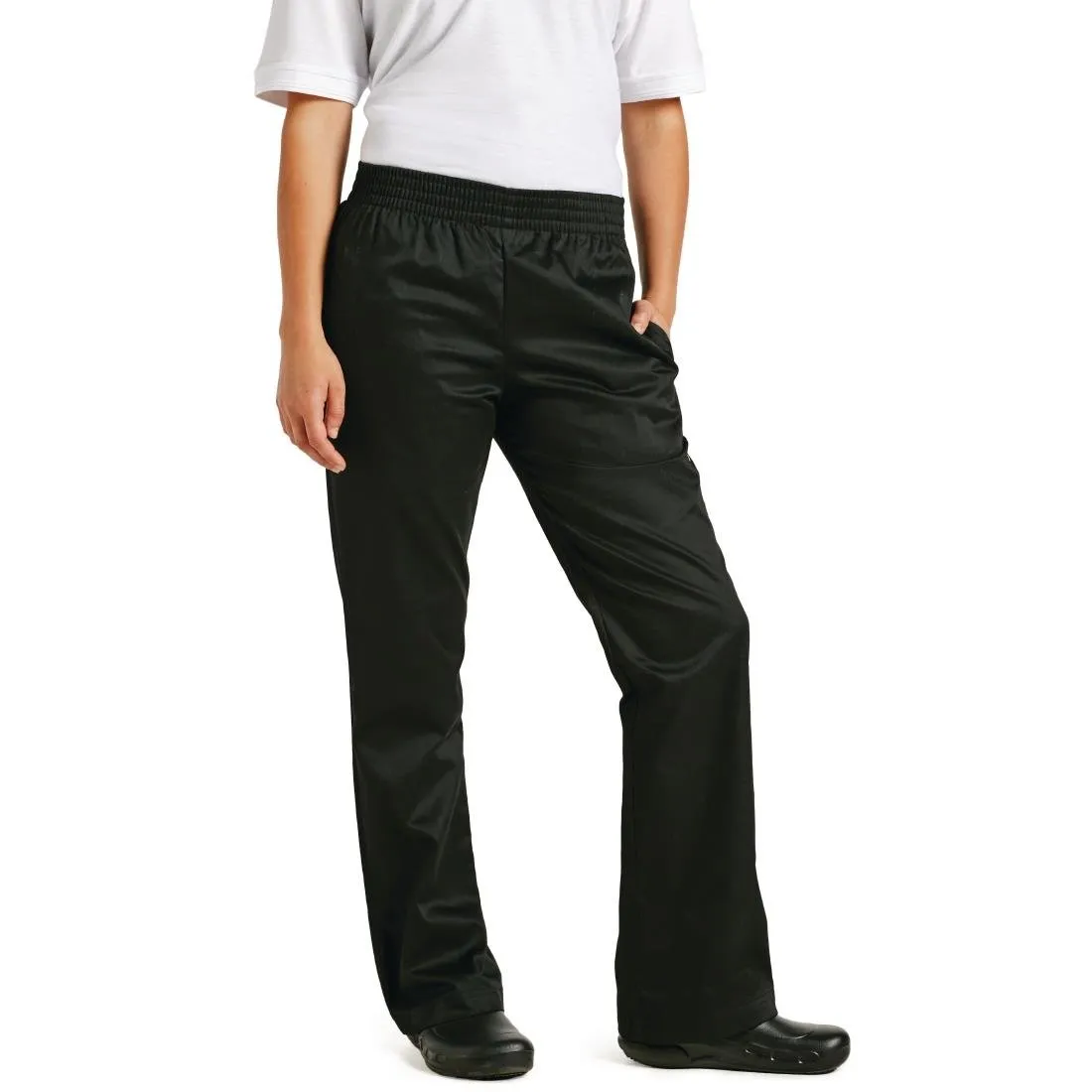 Chef Works Womens Basic Baggy Chefs Trousers Black XL - B223-XL