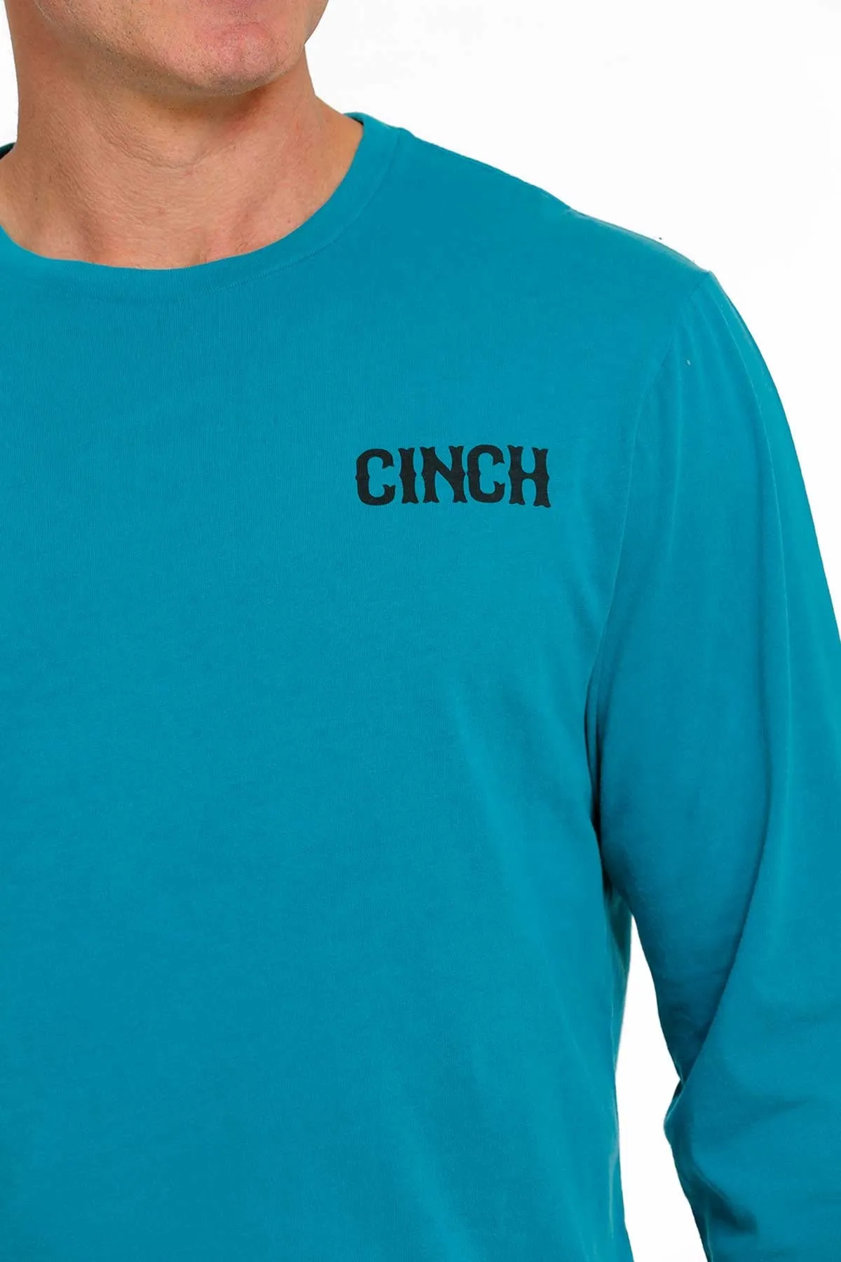 Cinch Denim Co. "Lead This Life" Long Sleeve Graphic T-Shirt - Teal