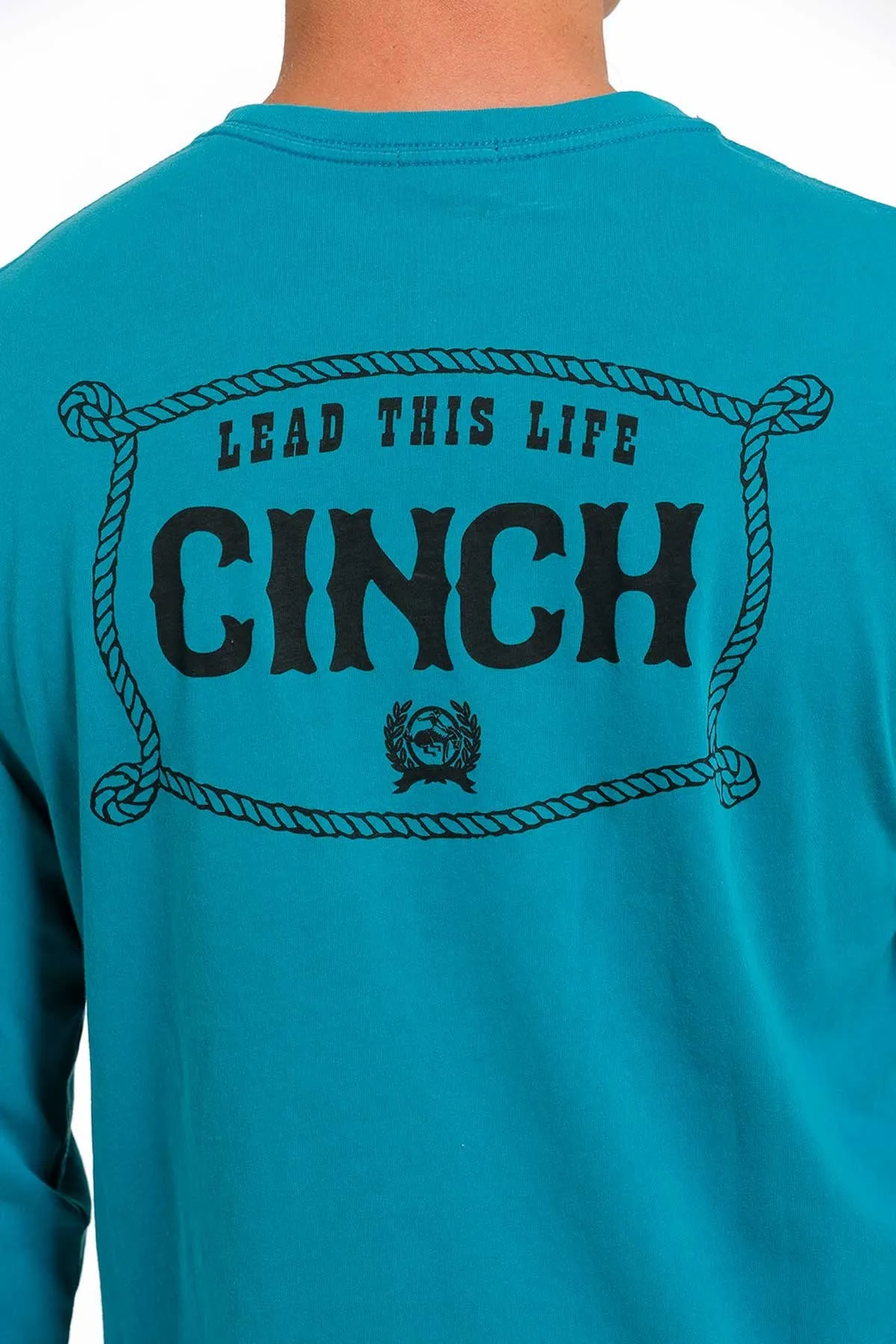 Cinch Denim Co. "Lead This Life" Long Sleeve Graphic T-Shirt - Teal