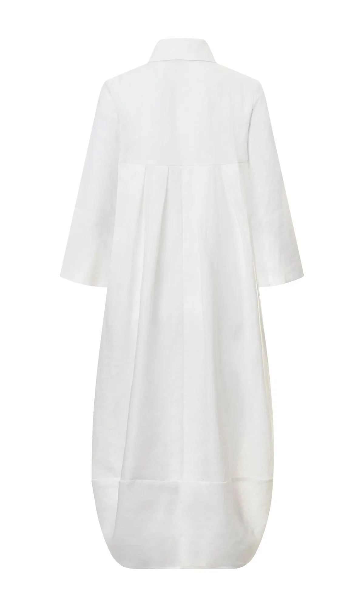 Cocoon Linen Shirt Dress