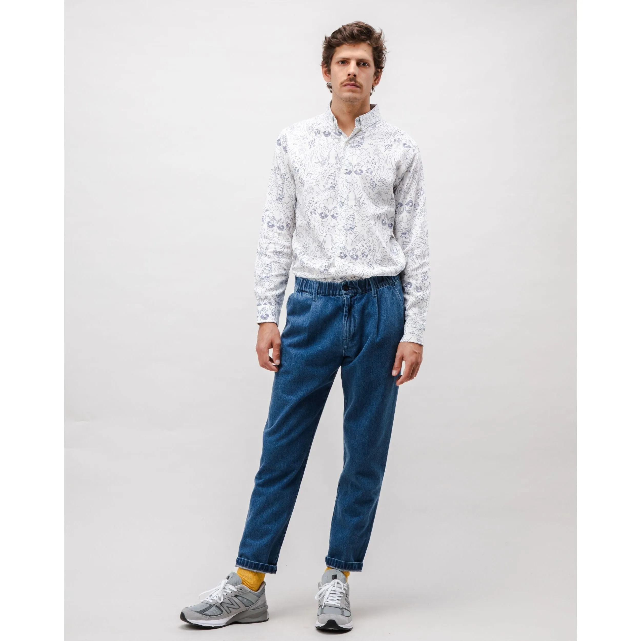 Comfort Chino Denim Made Of Organic Cotton Mix