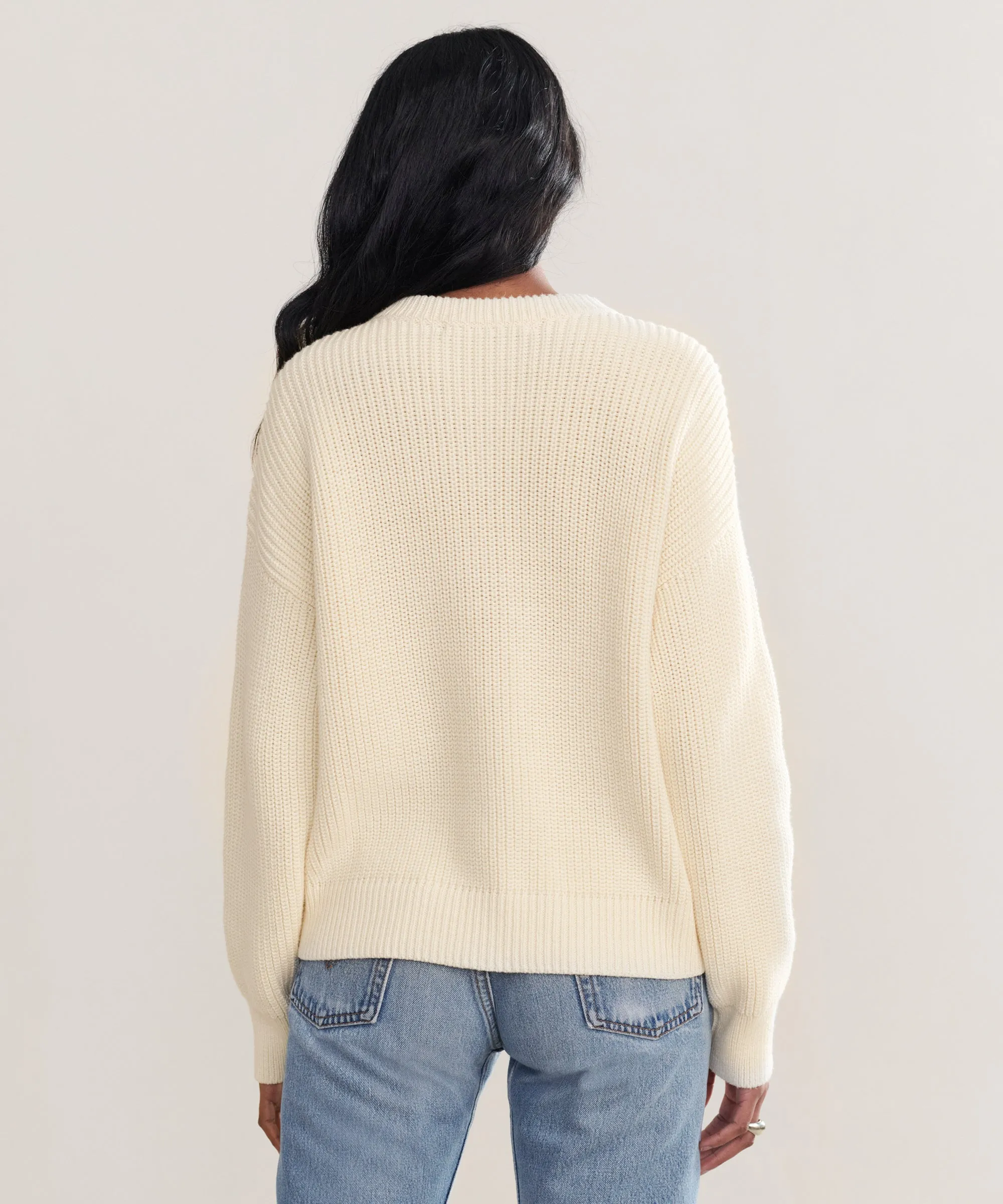 Cotton Hayes Crewneck Cardigan