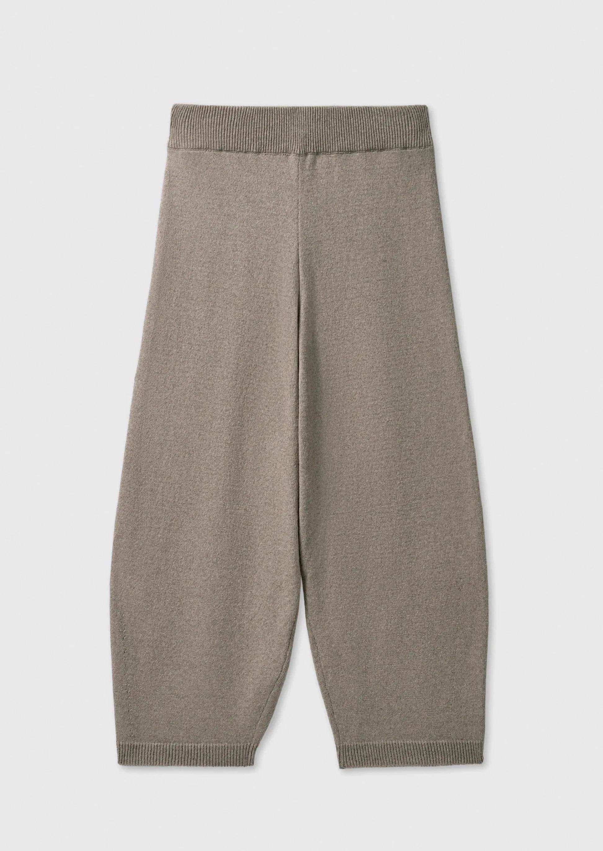 Cotton Knitted Pants, Taupe