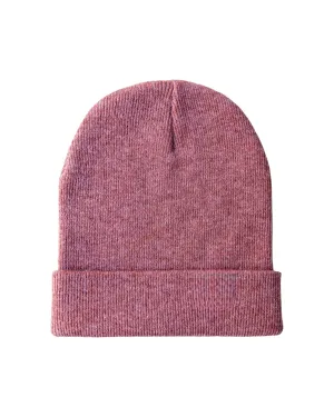 CS103 HAAKWEAR Traditional Silent Cuffed Beanie, Rusty Burgundy