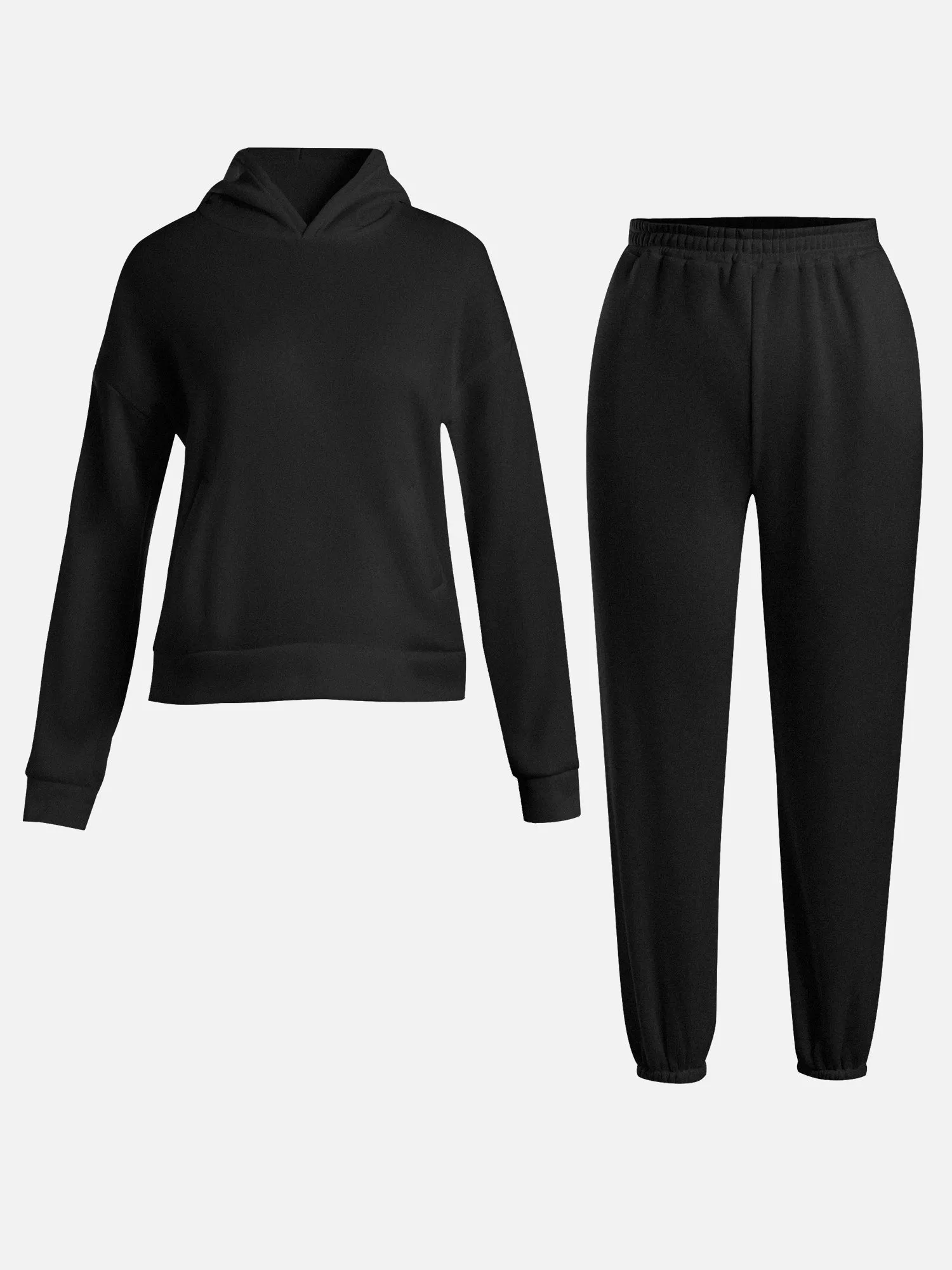 Cushy Black Sweatsuit