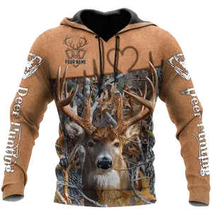 Custom Name Deer Hunting Hoodies For Men And Women, Hunting Hoodie Adults, Hunter Birthday Gift