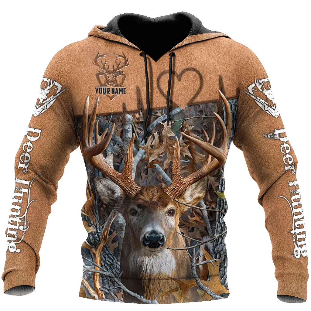 Custom Name Deer Hunting Hoodies For Men And Women, Hunting Hoodie Adults, Hunter Birthday Gift