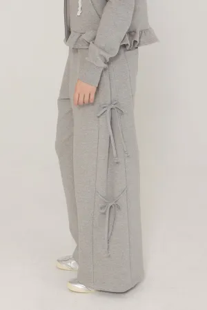 [DEARSTALKER] FW 24 RITA SIDE TIE SWEATPANTS - GREY