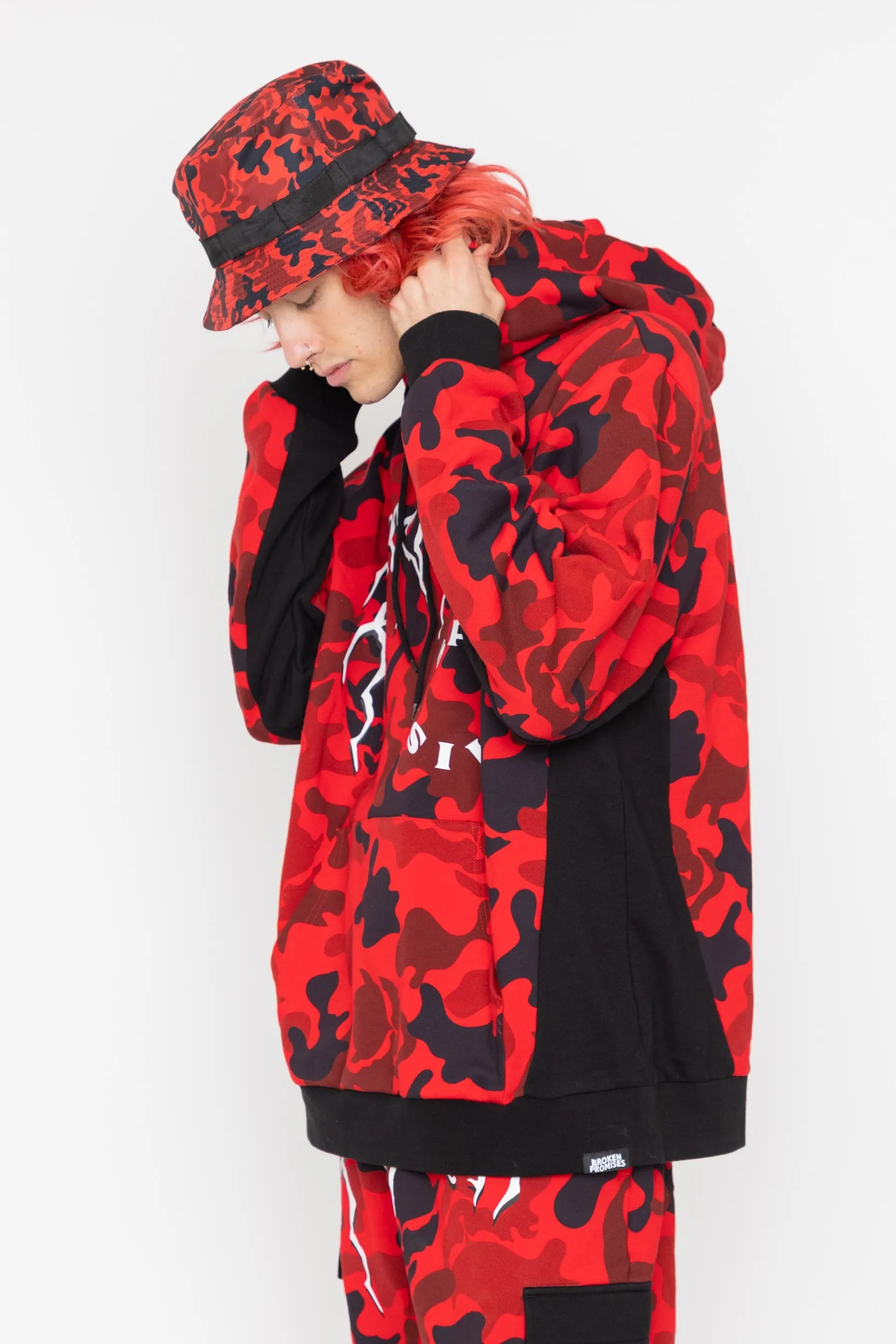 Demon Camo Hoodie - Red