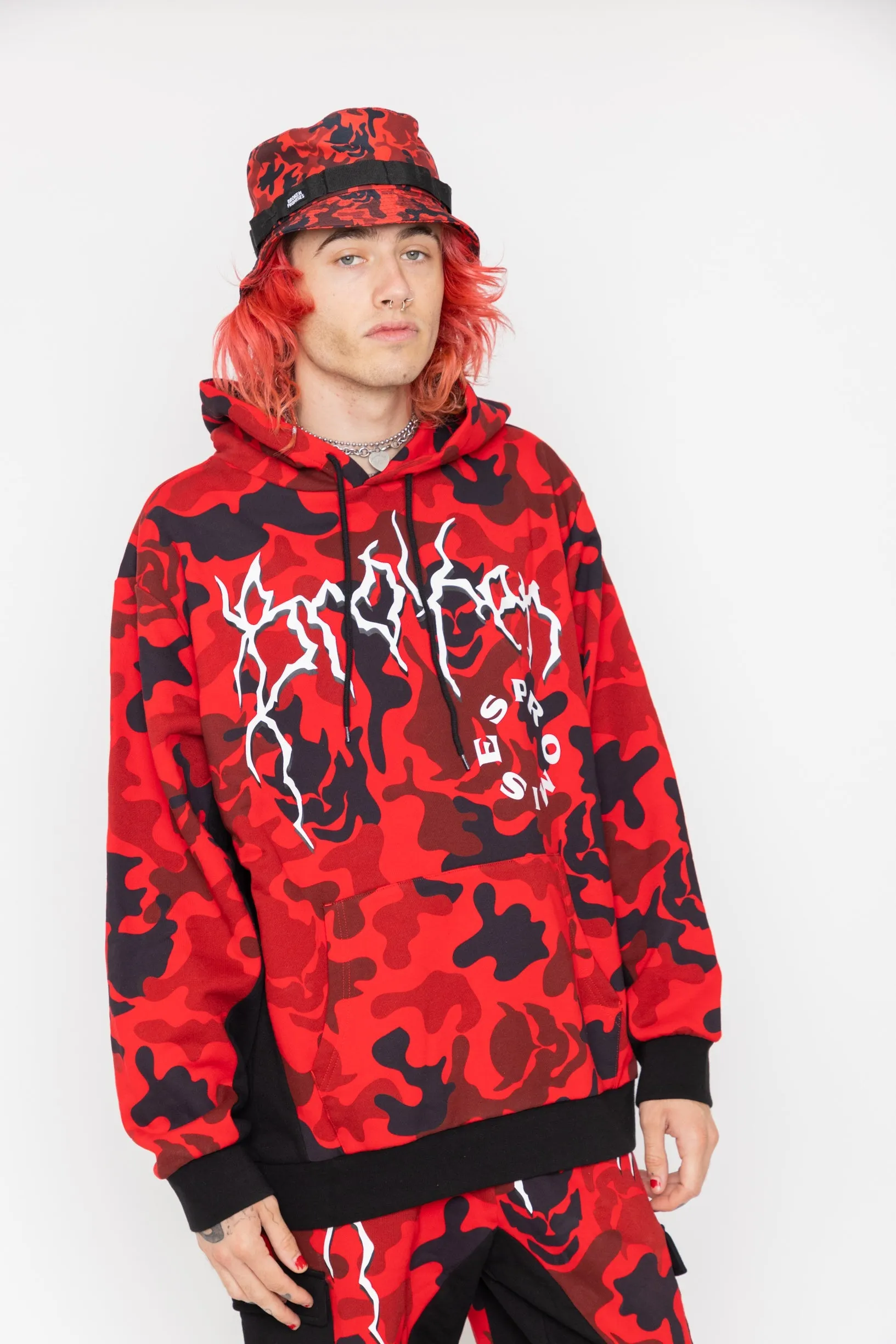 Demon Camo Hoodie - Red