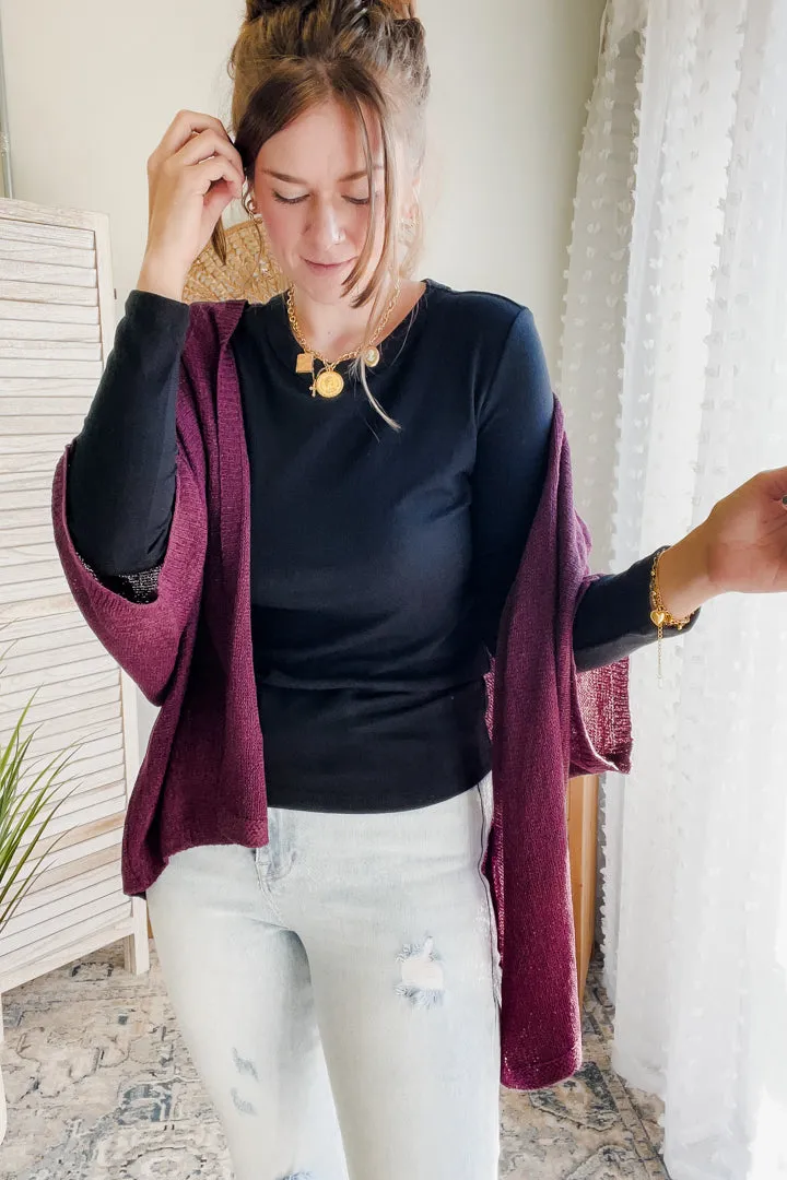 Dolman Open Cardigan