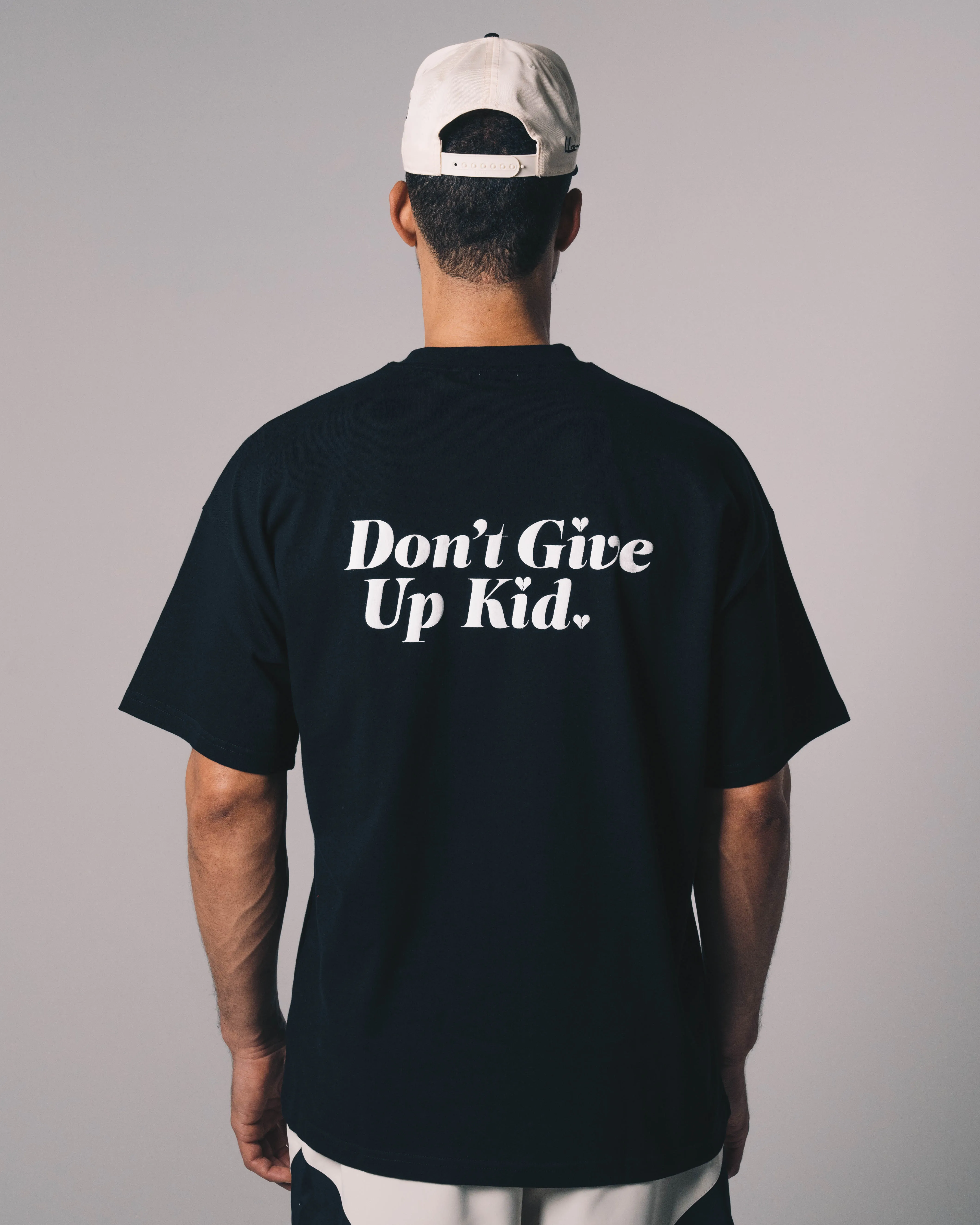 Don't Give Up Kid Tee (Black)