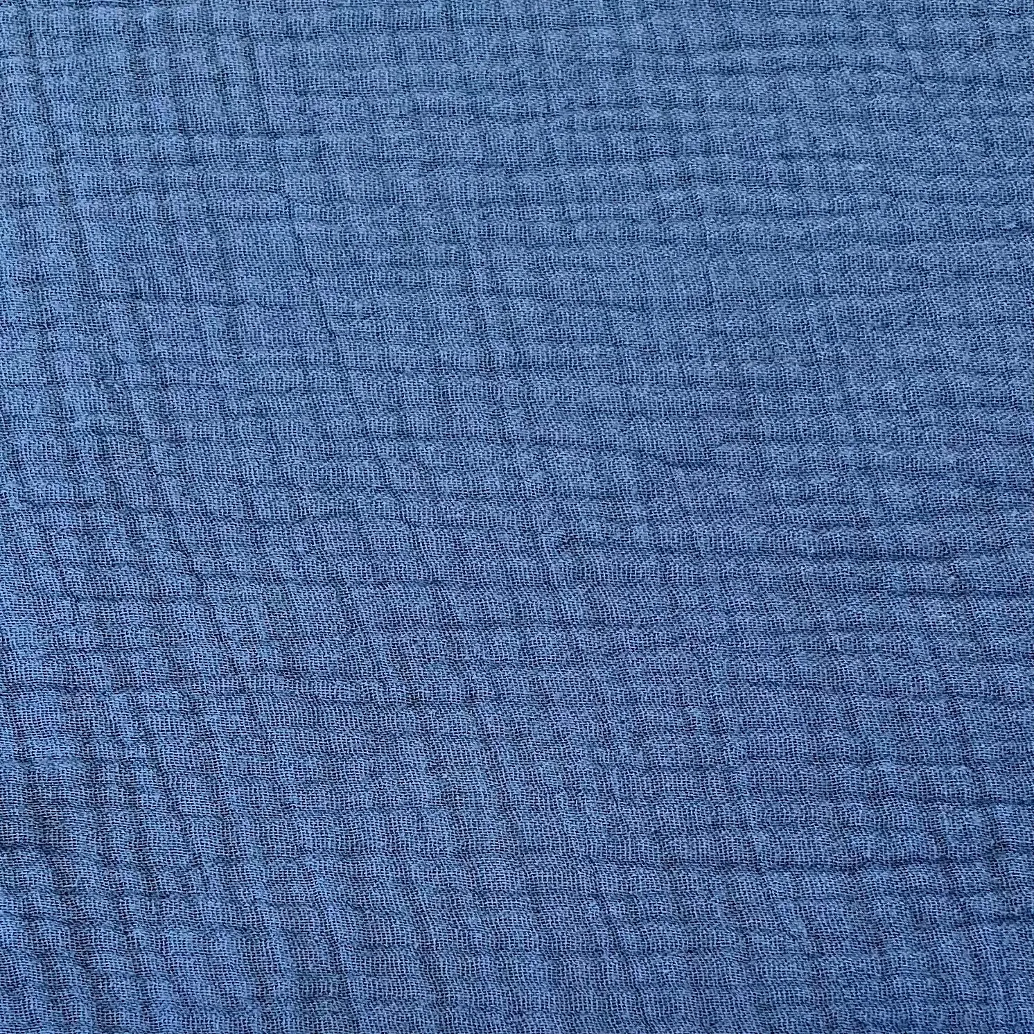 Double Gauze (Muslin) - Denim Blue - Sold by Half Meter