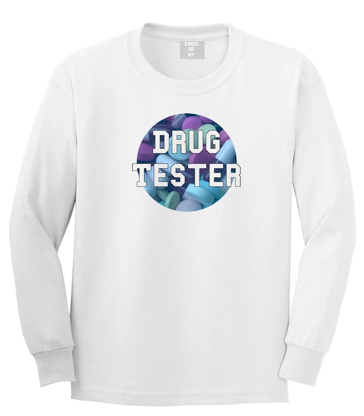 Drug Tester Pop Pills Long Sleeve Boys Kids T-Shirt