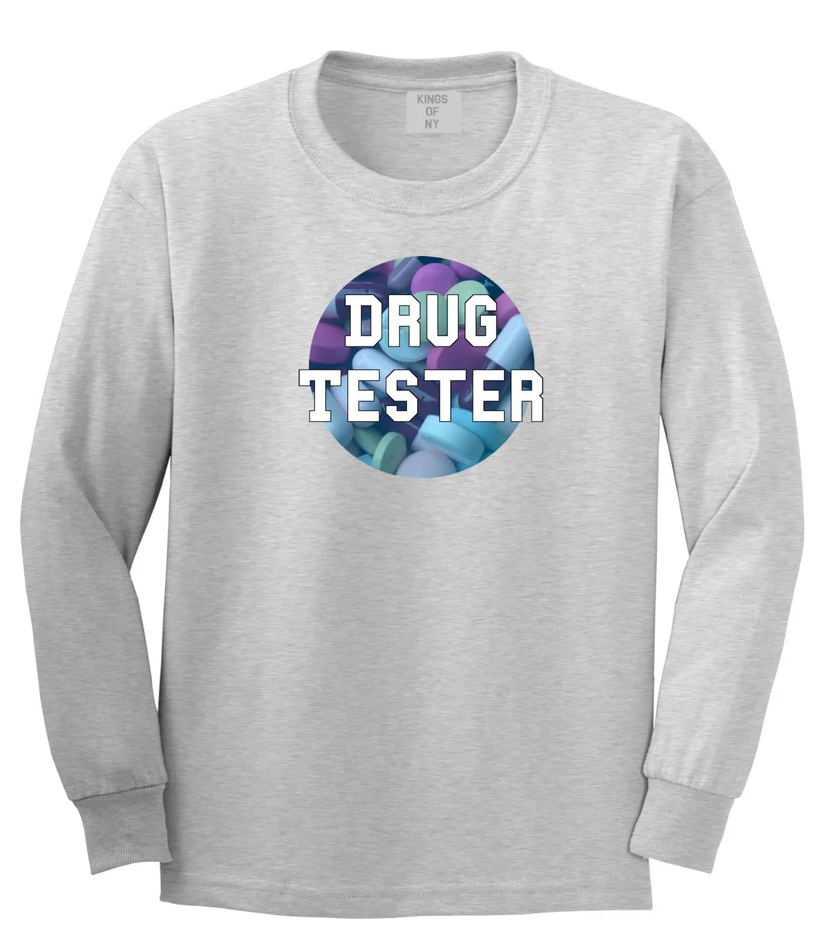 Drug Tester Pop Pills Long Sleeve Boys Kids T-Shirt