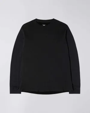 Edwin Terry Rib Long Sleeve T-Shirt Black