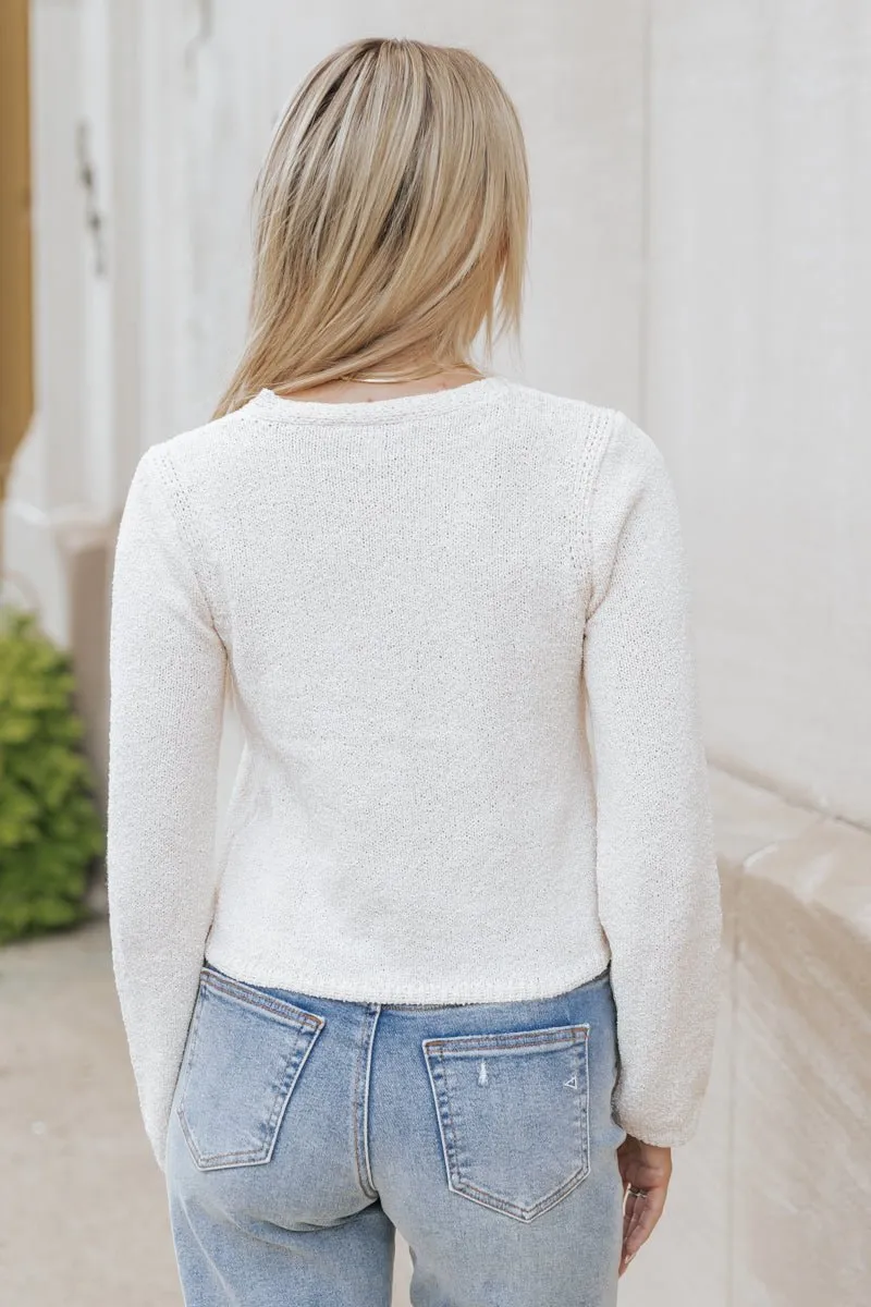 Essential Lightweight Cardigan - Ivory - FINAL SALE