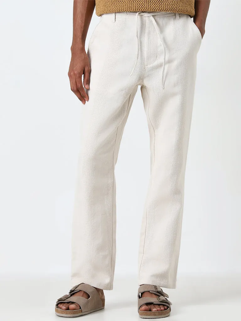 ETA Off-White Relaxed-Fit Mid-Rise Cotton Chinos