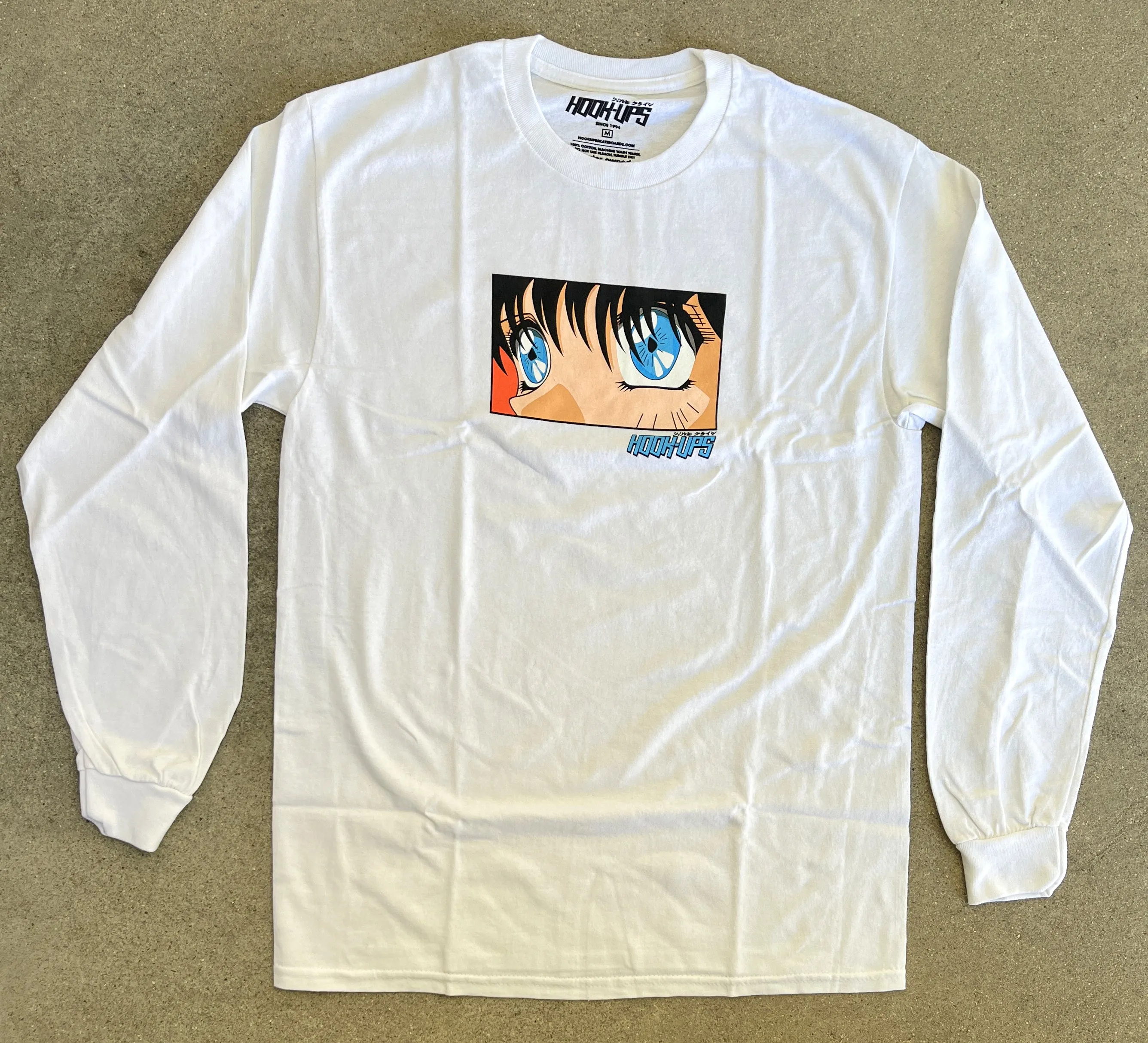 Eyes LONG SLEEVE t-shirt - WHITE