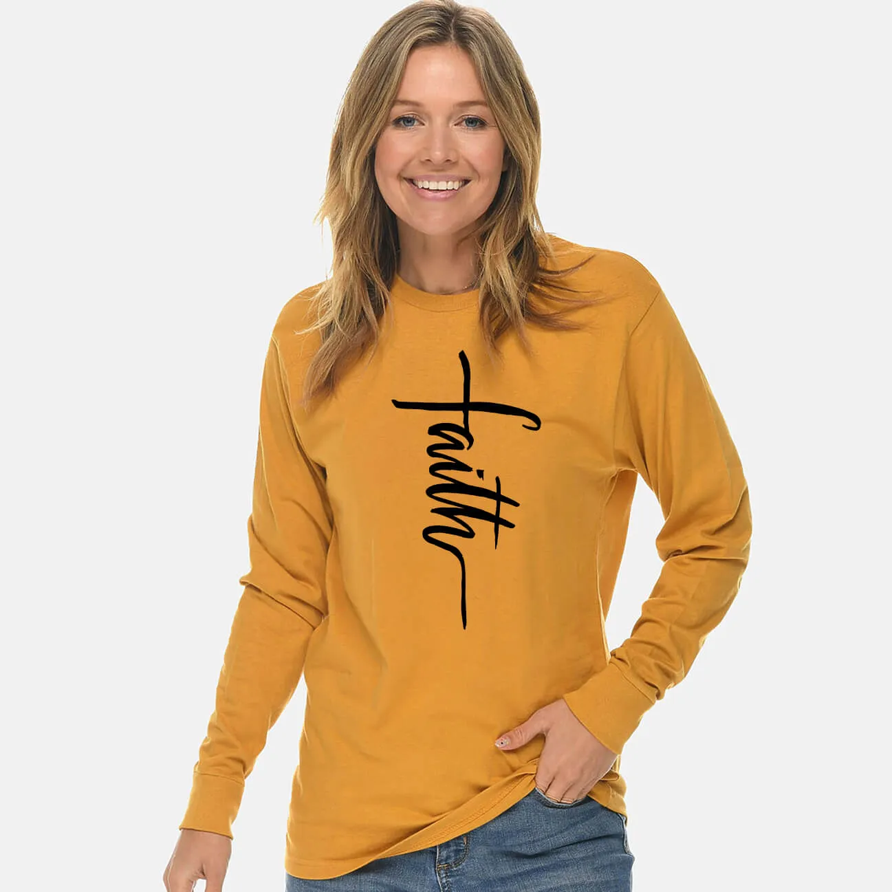 Faith Cross Long Sleeve T Shirt