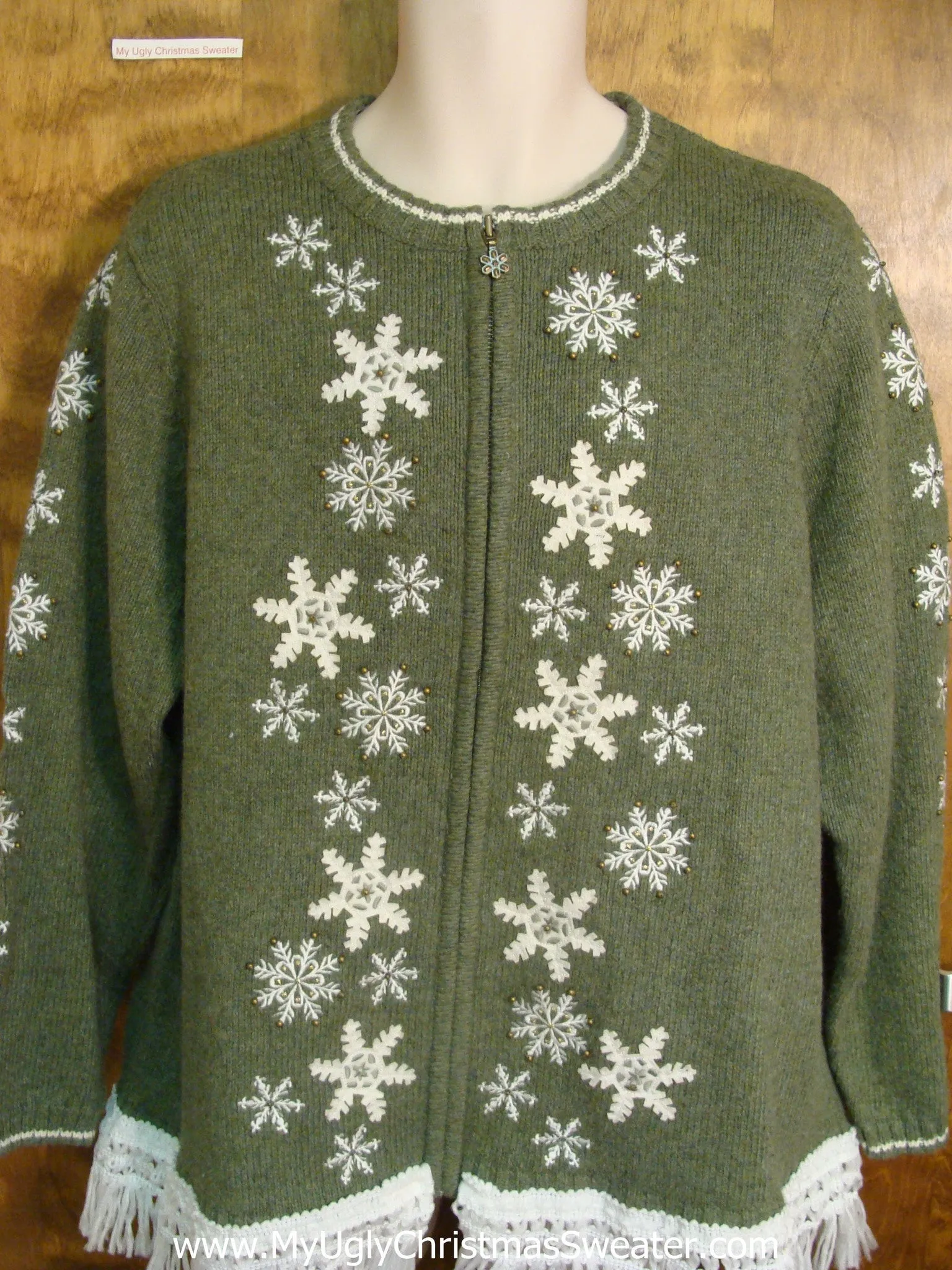 Festive Snowflakes Ugly Xmas Sweater