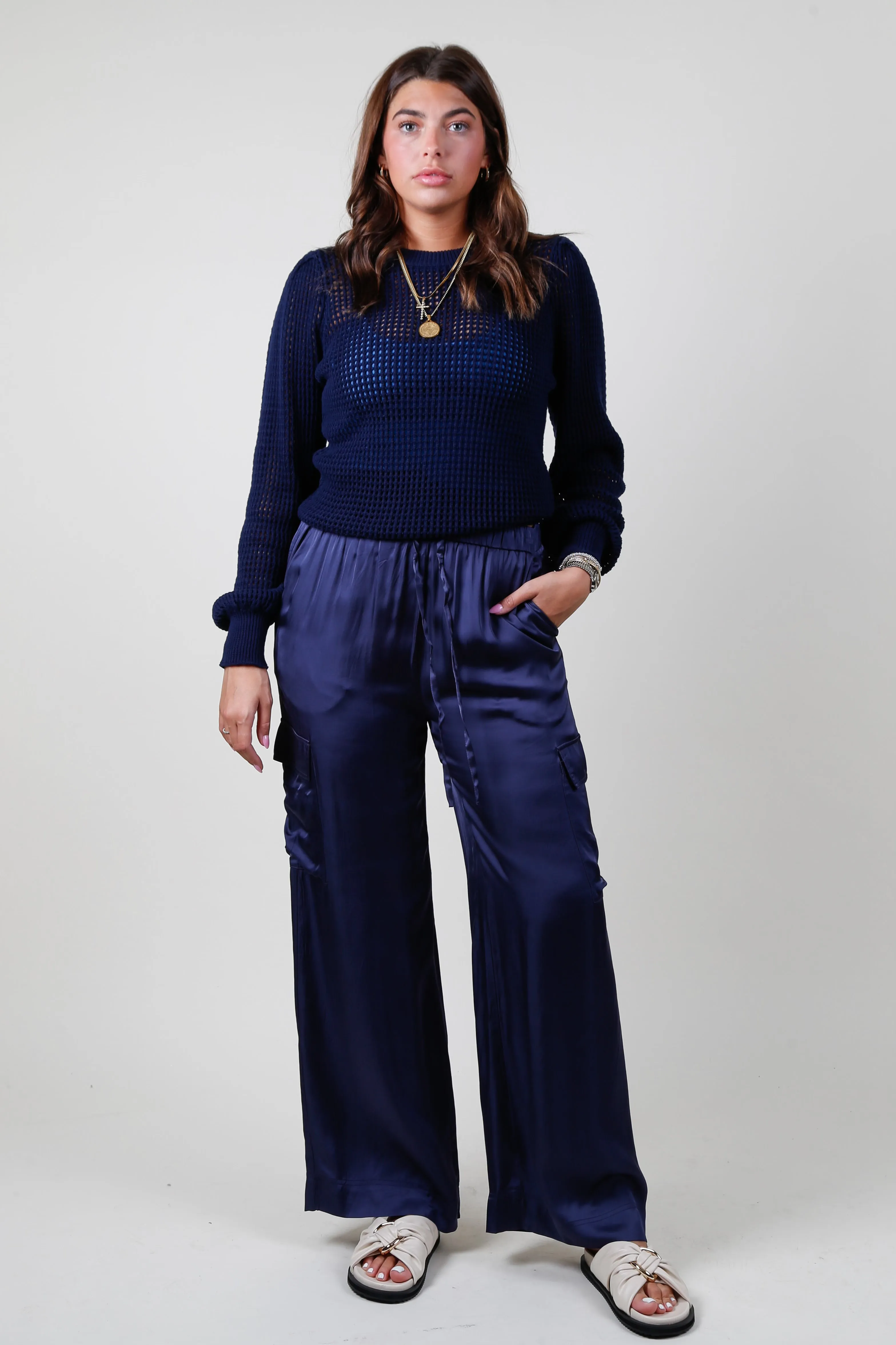 FRENCH | Nouman Woven Pants - Bleu Marine