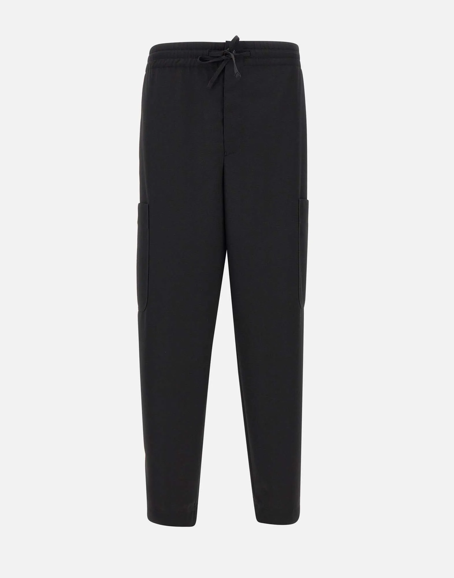 Fresh Wool Cargo Trousers in Black