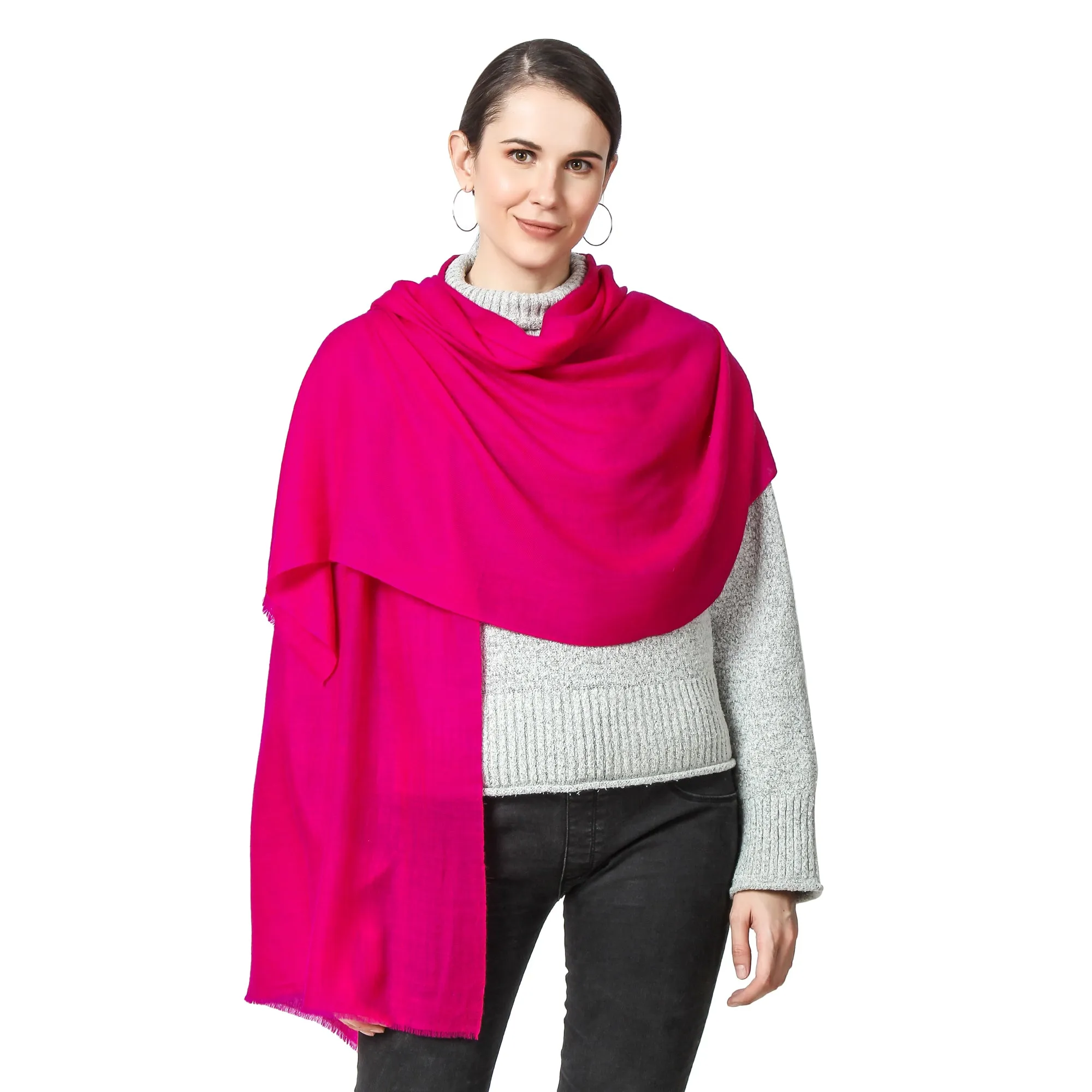 Fuchsia Cashmere Scarf