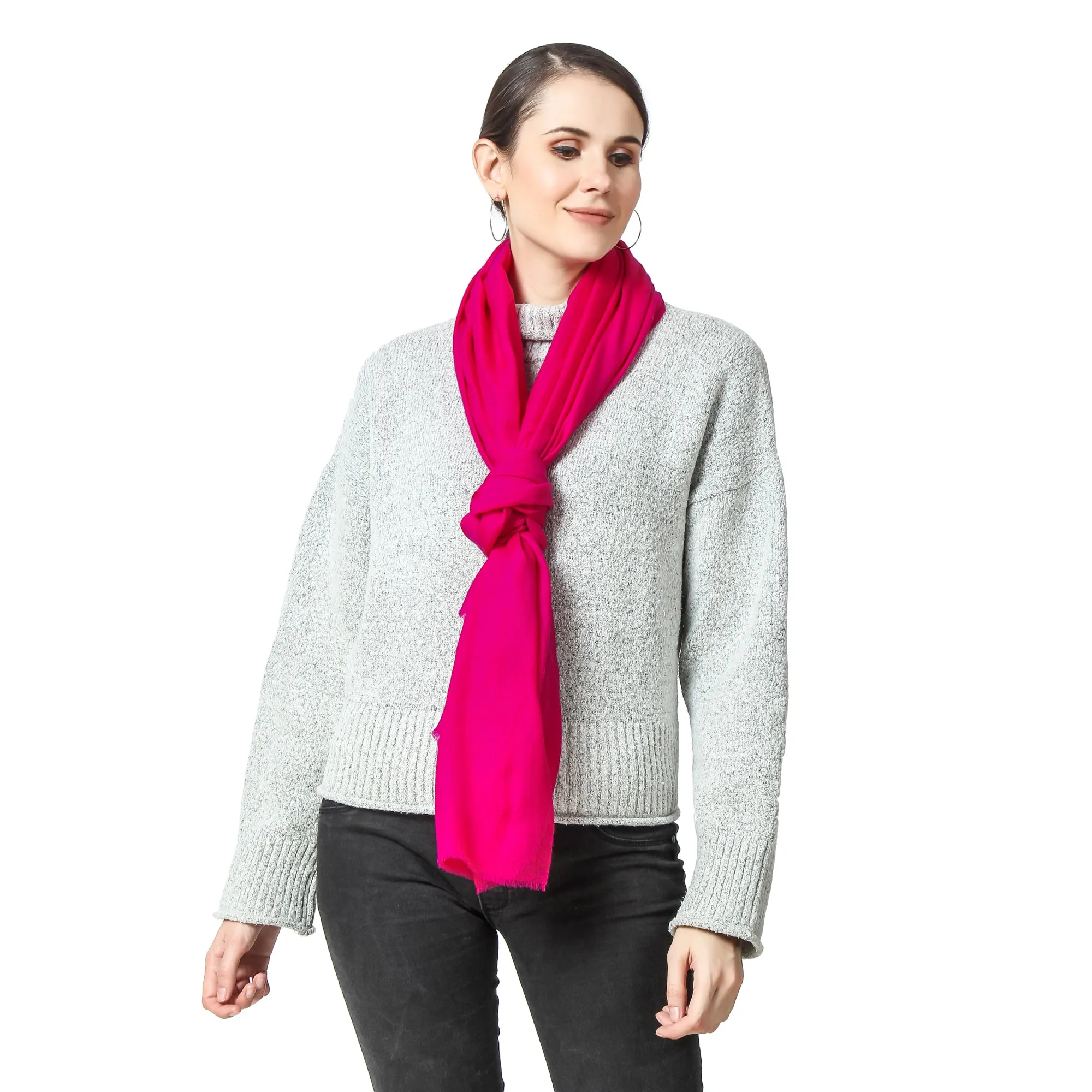 Fuchsia Cashmere Scarf