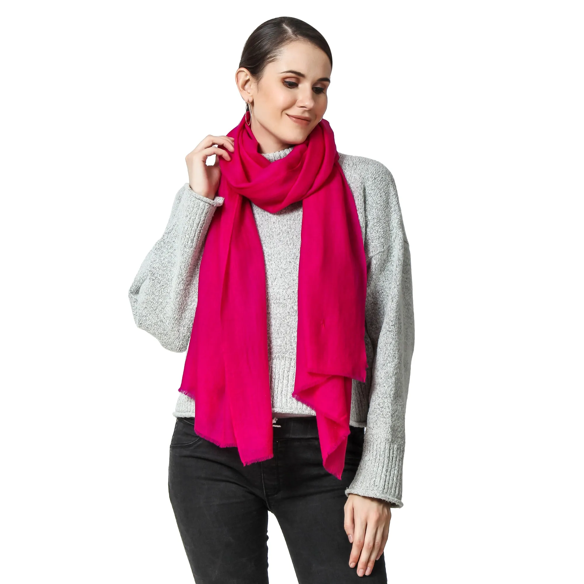 Fuchsia Cashmere Scarf