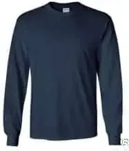 Gildan - Heavy Cotton 100% Cotton Long Sleeve T-Shirt, Navy