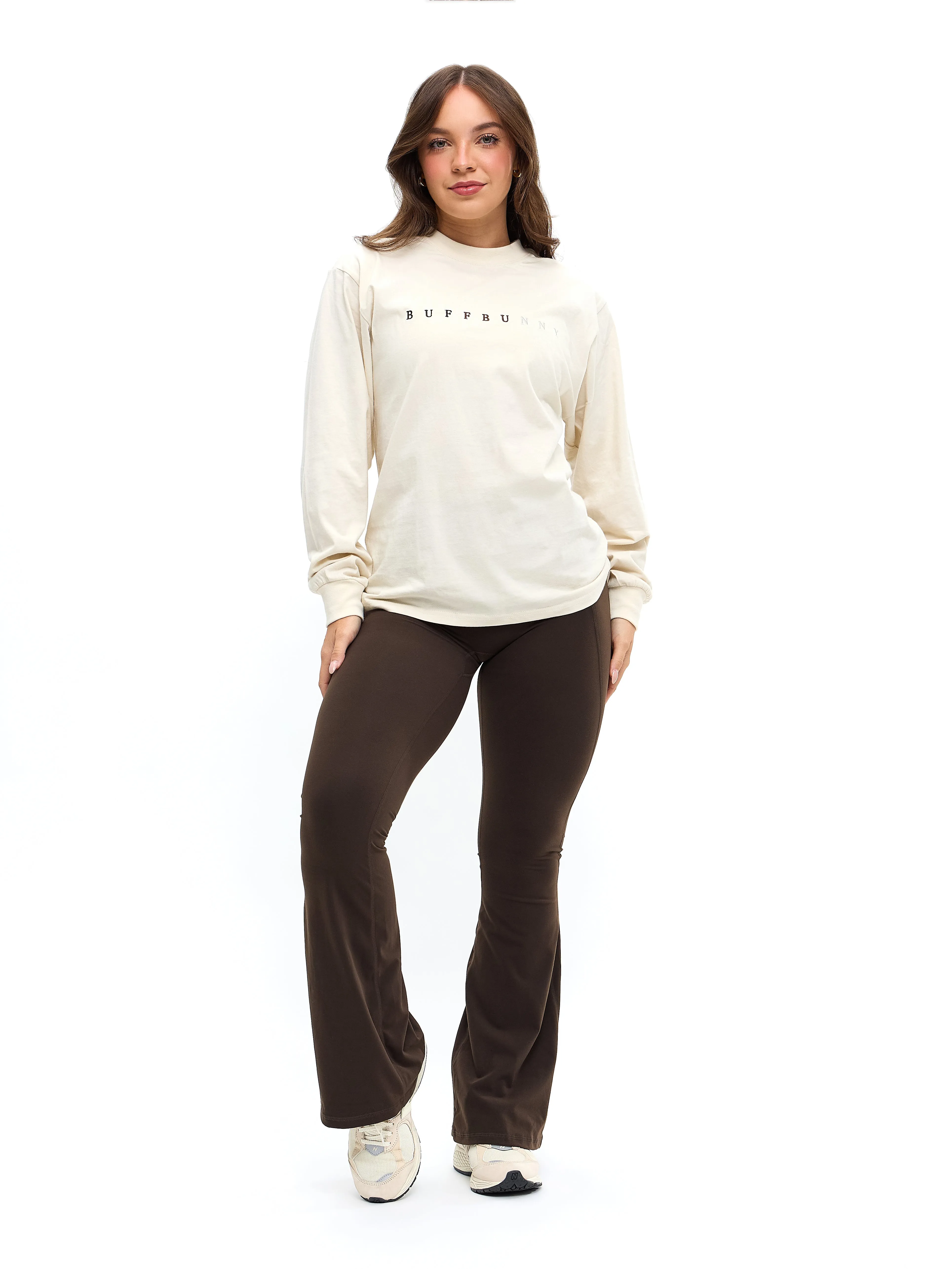 Gradient Long Sleeve Tee - Bone