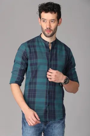 Green Checks Flannel Shirt