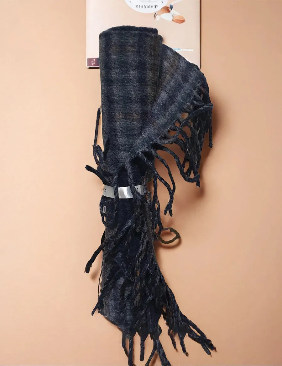 Grey Multi | Soft & Cozy Woolen Scarf