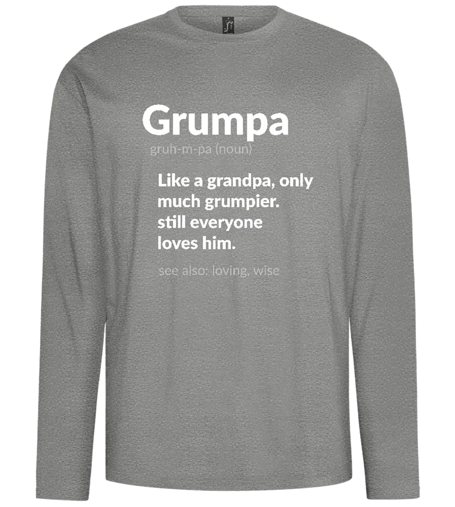 Grumpa Definition Design - Comfort men's long sleeve t-shirt