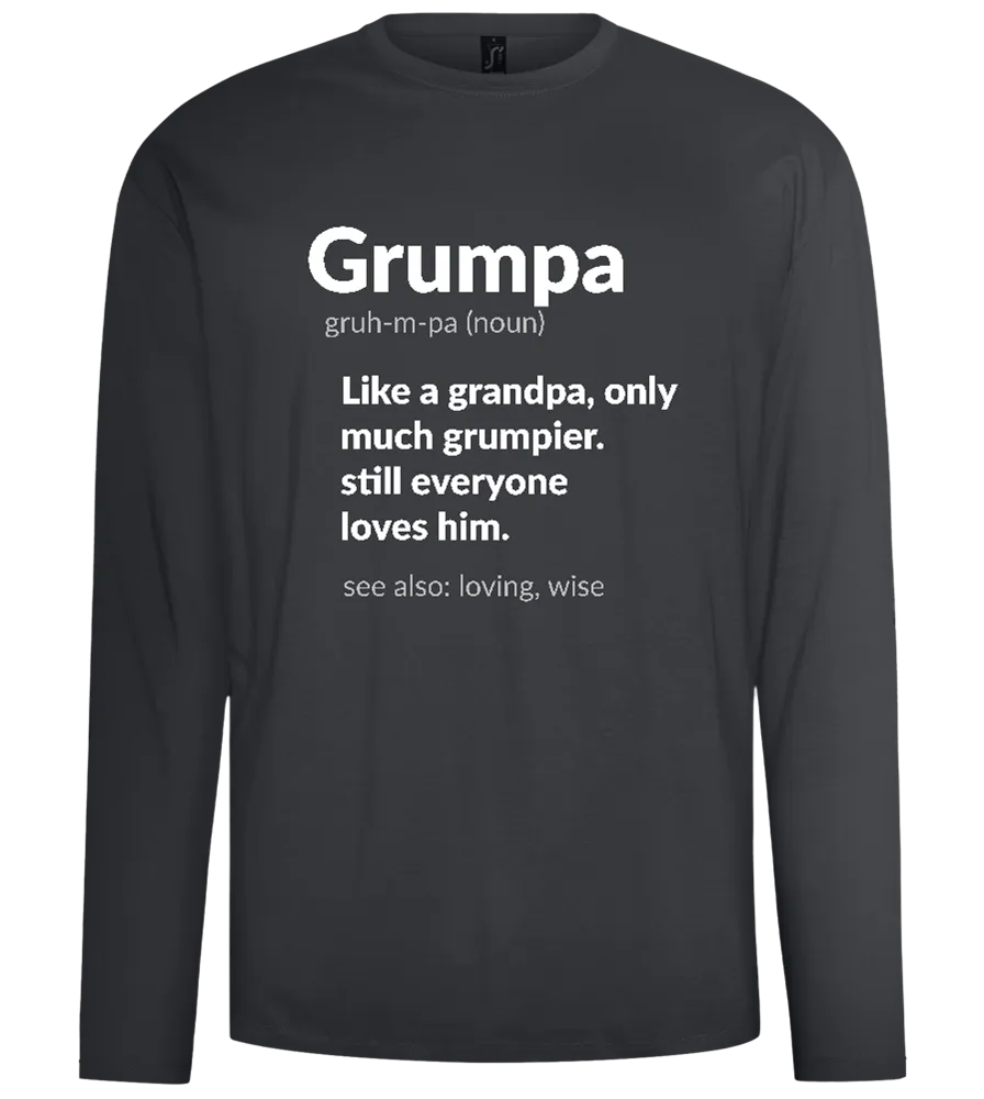 Grumpa Definition Design - Comfort men's long sleeve t-shirt