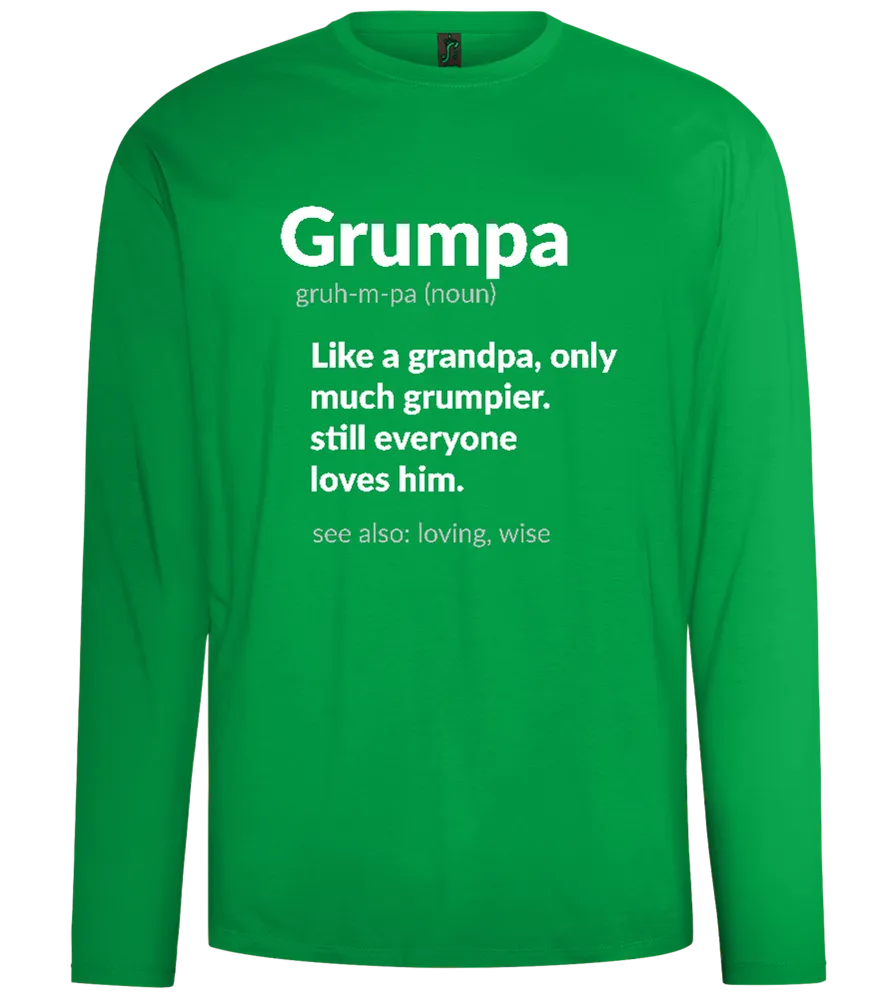 Grumpa Definition Design - Comfort men's long sleeve t-shirt